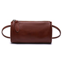 Genuine Leather Crossbody Bag with Retro Design