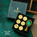 Wax seal stamp, artistic and retro style