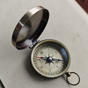 Bronze Flip Top Portable Outdoor Compass