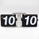 Retro Automatic Page Turning Desk Clock with Quartz Movement