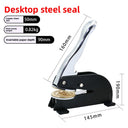 Custom Steel Seal Stamp with Engraved Plates