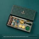 Wax Seal Stamp Set with Wax Granules and Tools