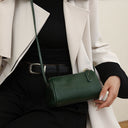 Genuine Leather Crossbody Bag with Retro Design