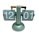 Horloge de bureau à retournement automatique de style européen Décoration rétro pour la maison