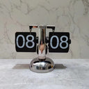 Retro Automatic Page Turning Desk Clock with Quartz Movement