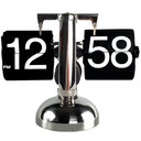 Horloge de bureau à retournement automatique de style européen Décoration rétro pour la maison