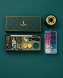 Kit de tampons à sceau de cire avec granulés de cire et outils