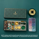 Wax Seal Stamp Set with Wax Granules and Tools