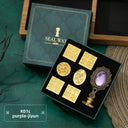 Wax seal stamp, artistic and retro style