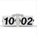 Retro Automatic Page Turning Desk Clock with Quartz Movement