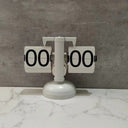 Retro Automatic Page Turning Desk Clock with Quartz Movement